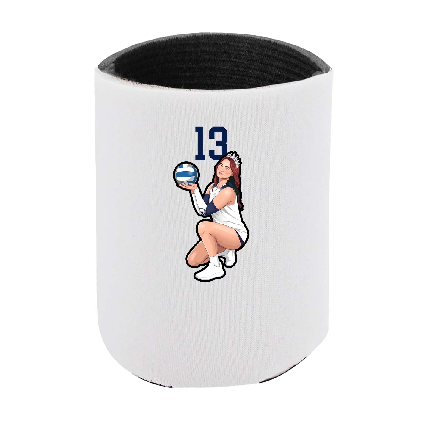Can Holder — Number Top in White