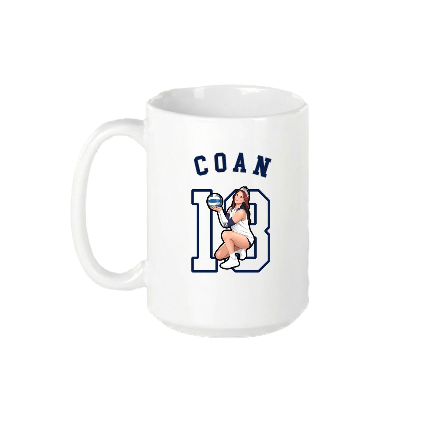 15oz Coffee Mug — Shirsey Arch in White