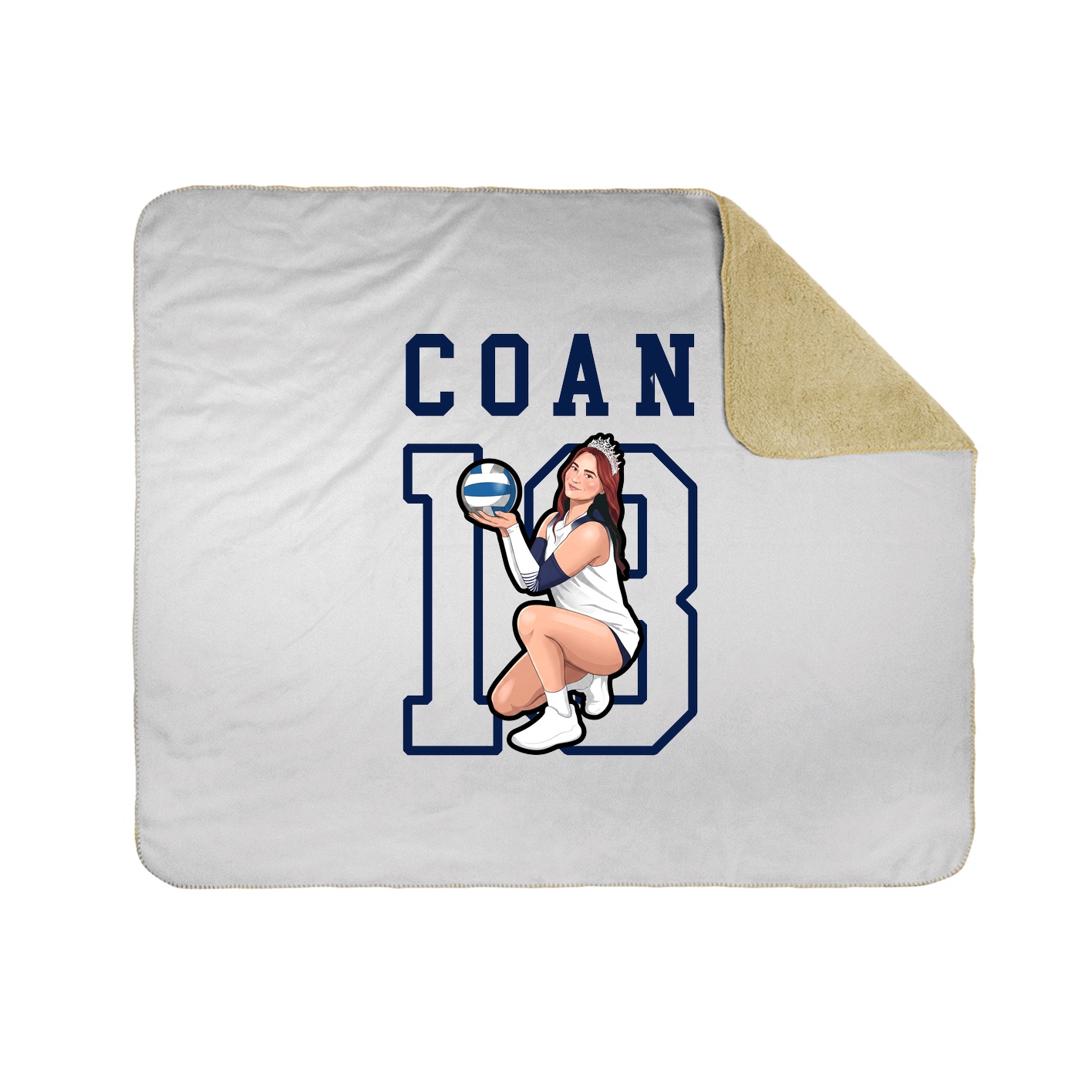 Throw Blanket — Shirsey in White