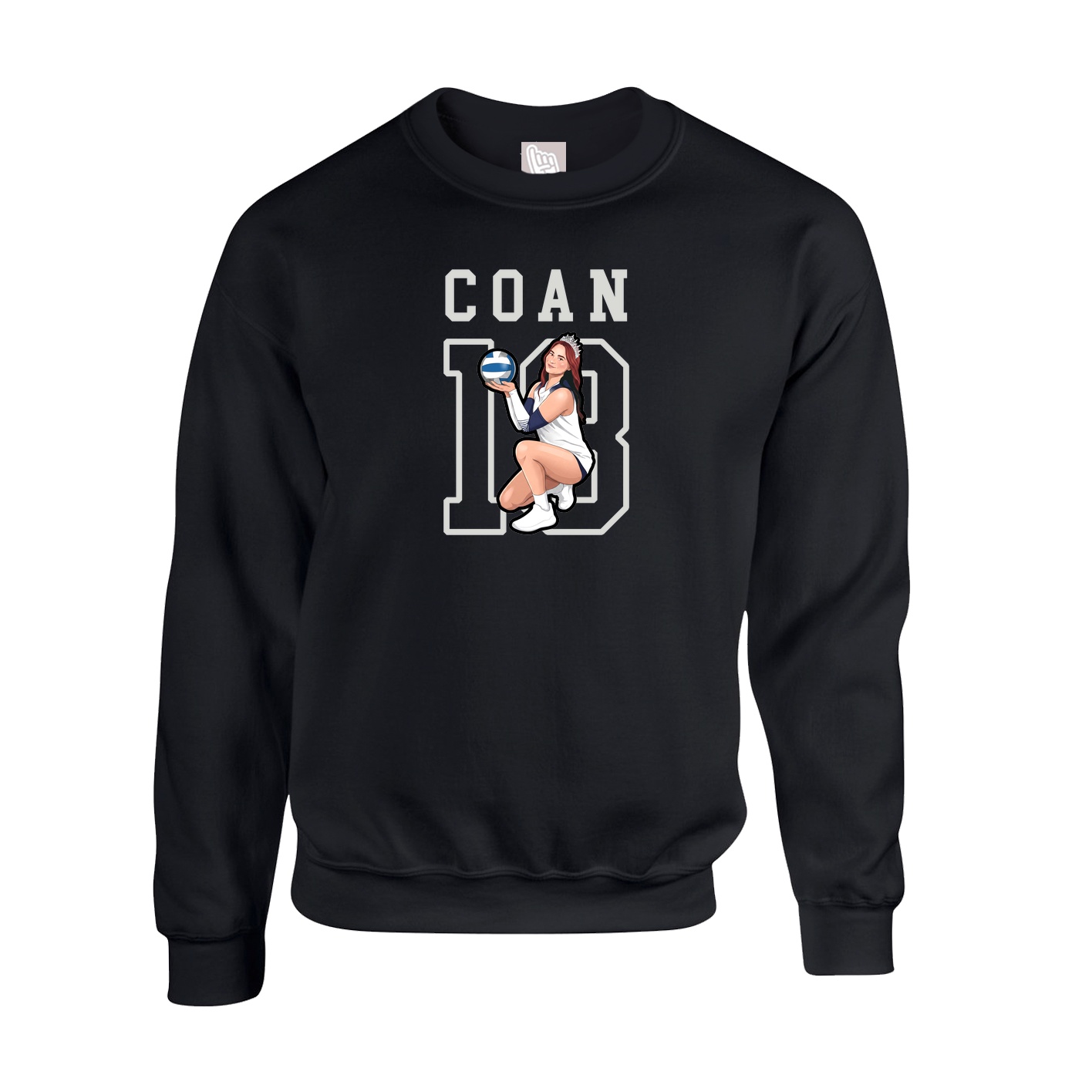 Fleece Crew — Shirsey in Black