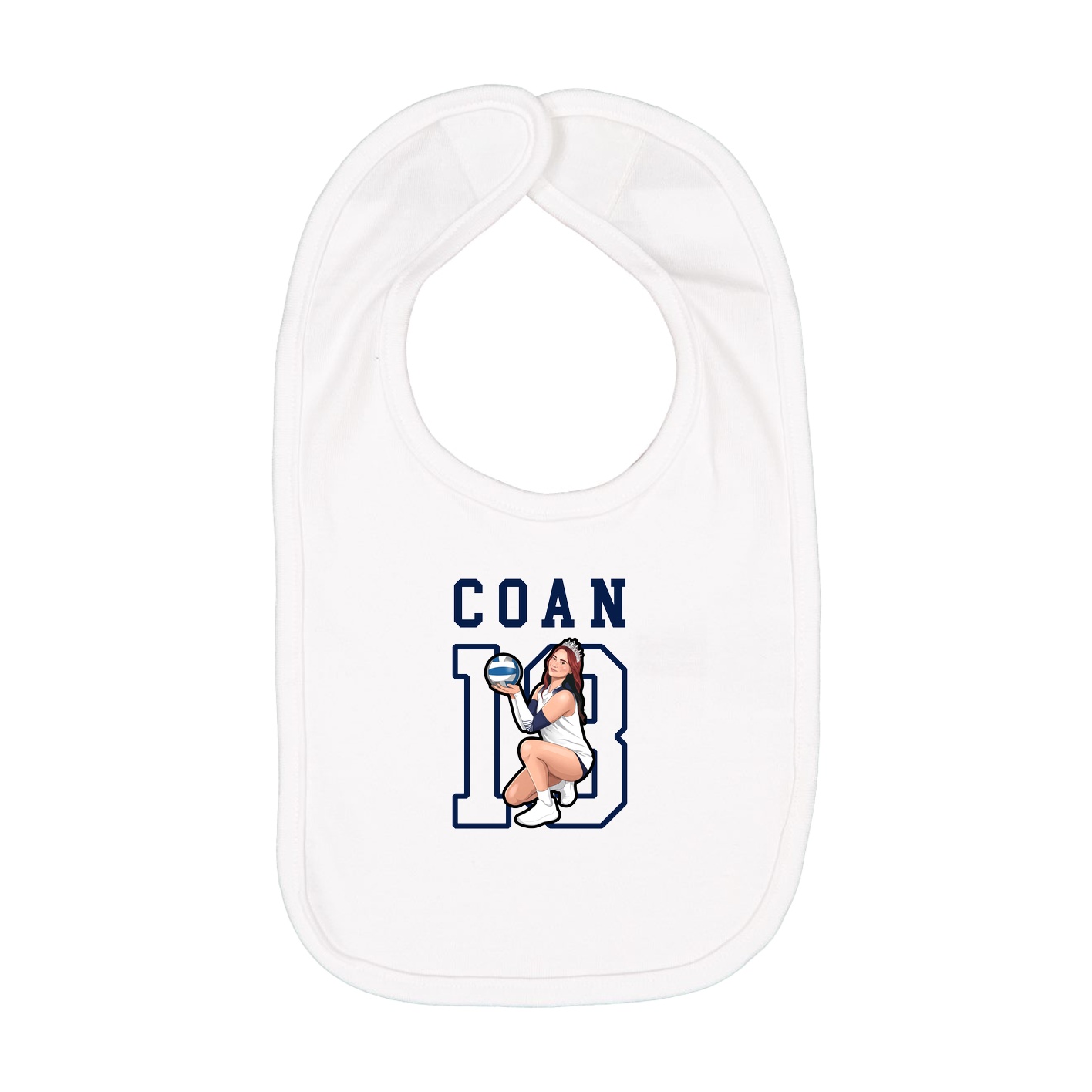 Infant Bib — Shirsey in White