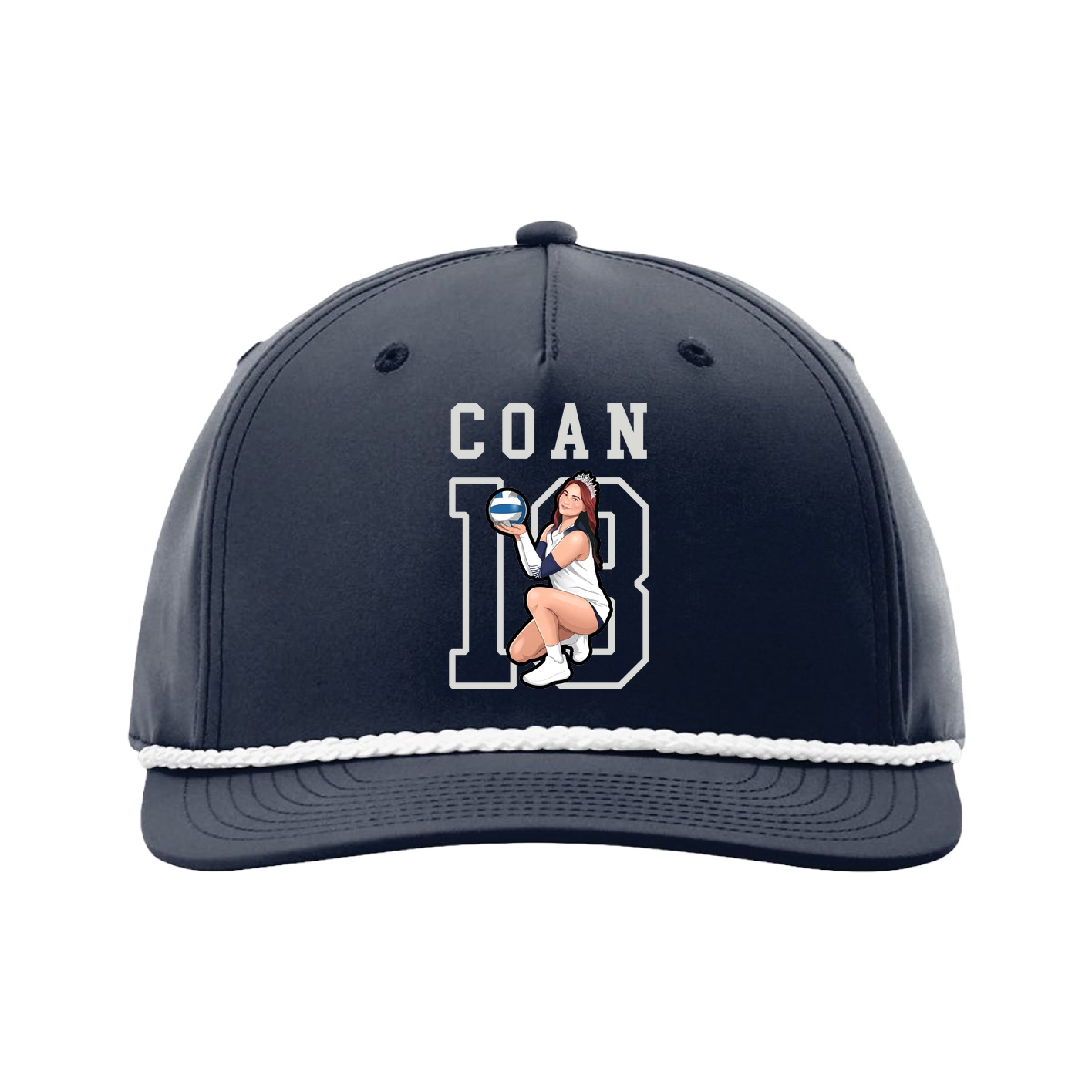 Five-Panel Classic Rope Cap — Shirsey in Navy
