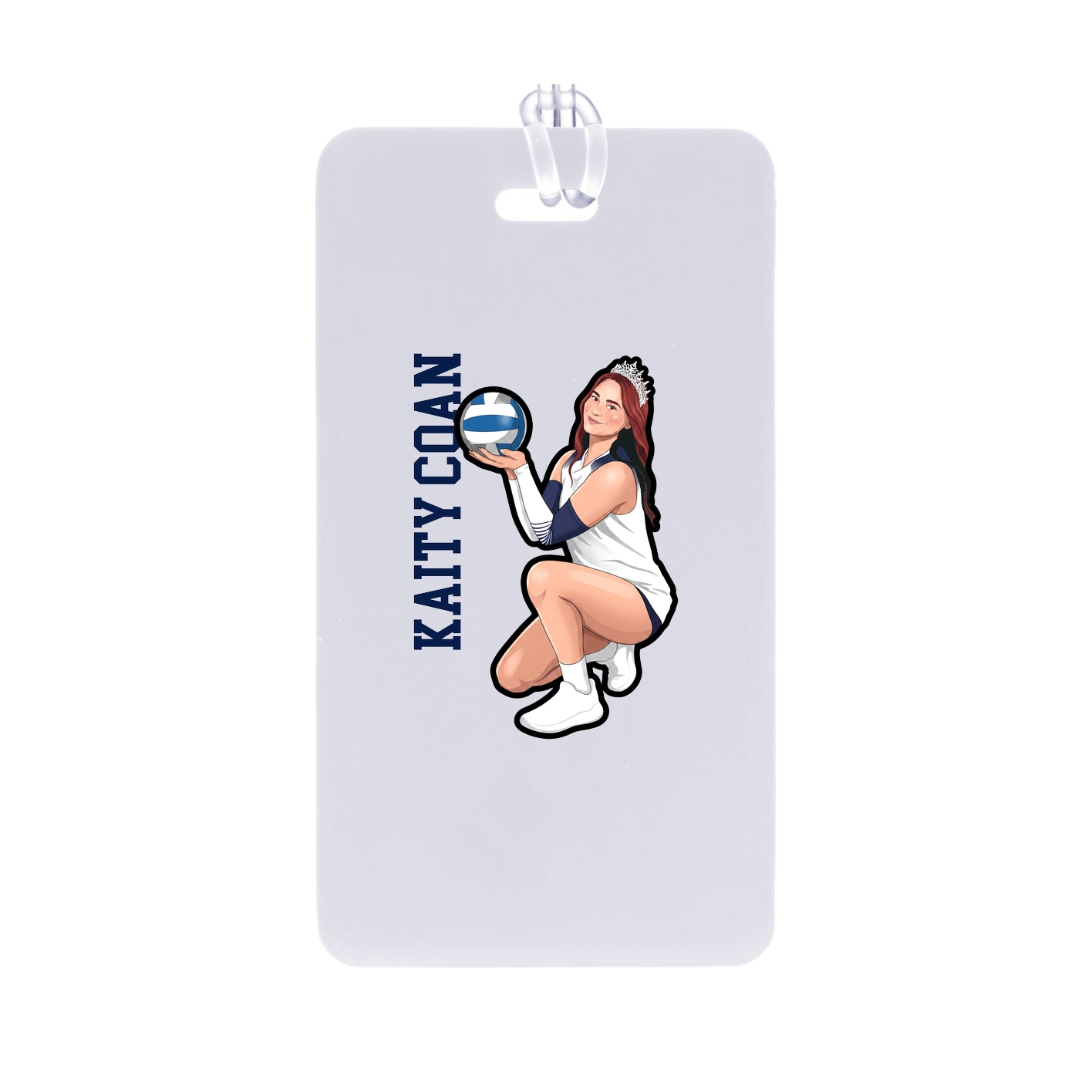 Bag Tag — Name Vertical in Classic
