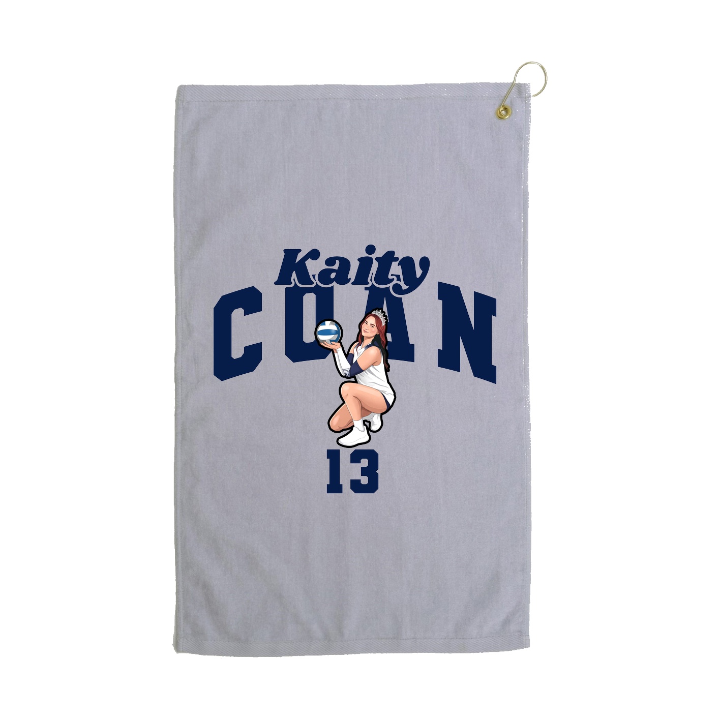 Golf Towel — Signature Arch in Grey
