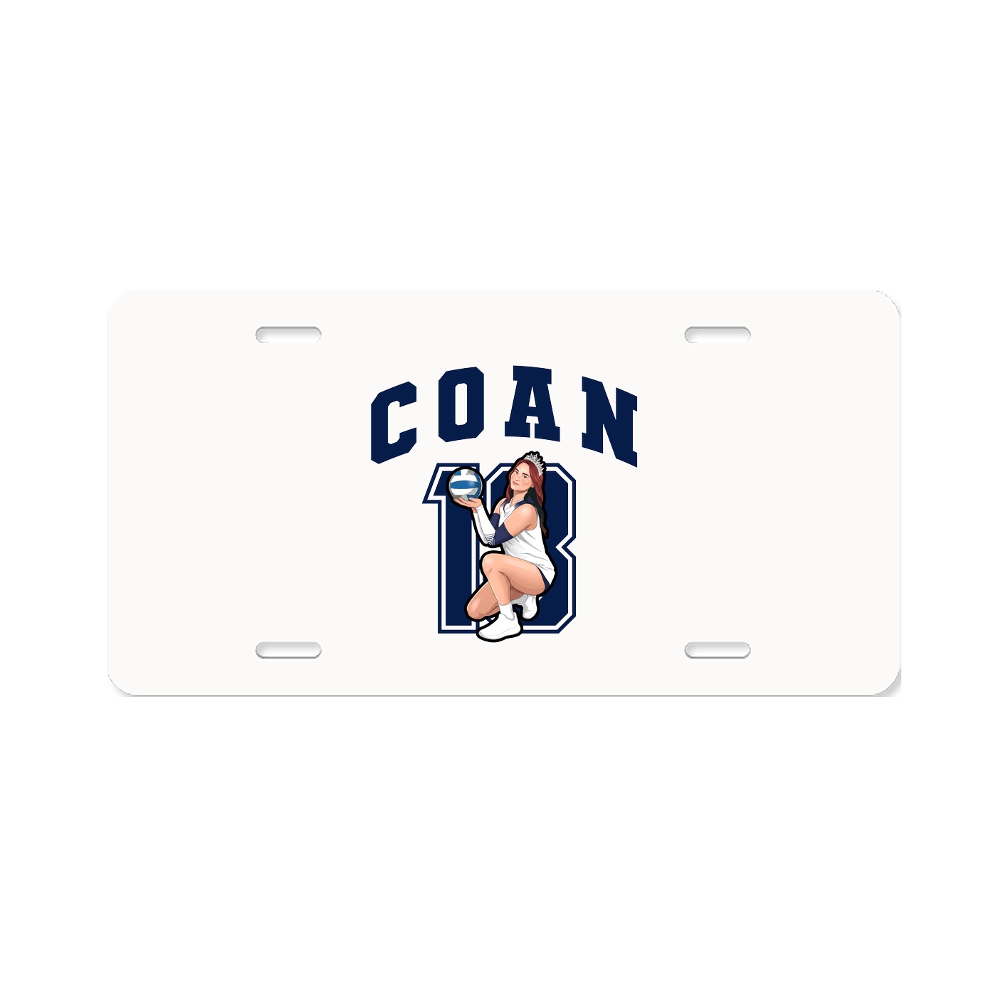 License Plate — Number in Classic