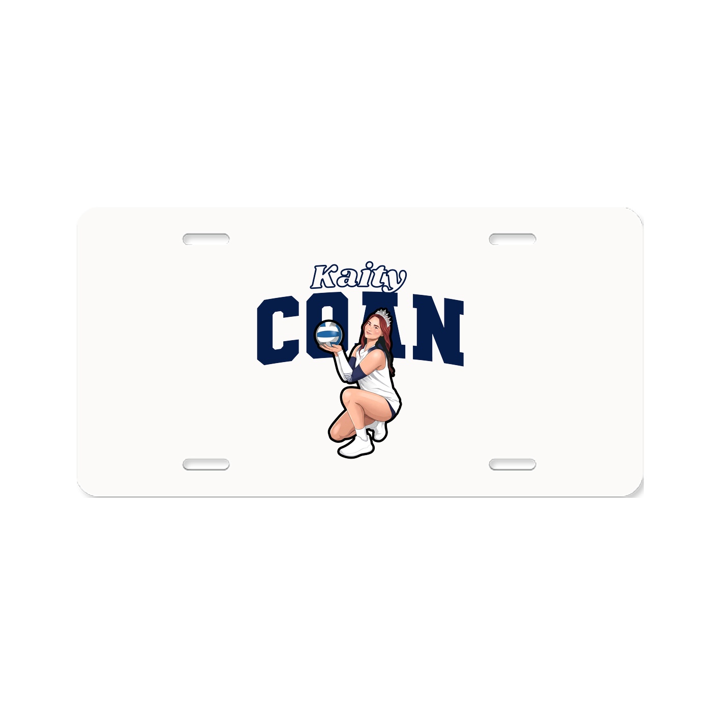 License Plate — Name Arch in Classic