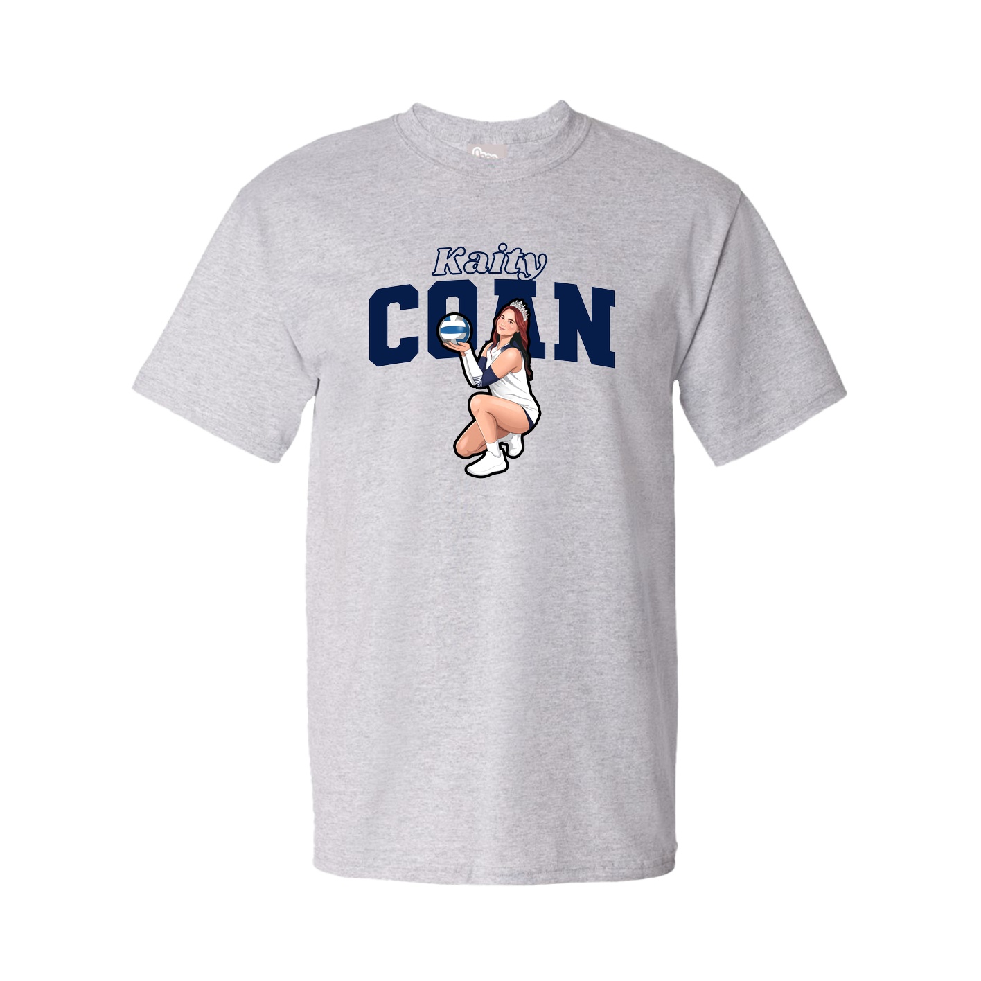 Tee — Name Arch in Grey