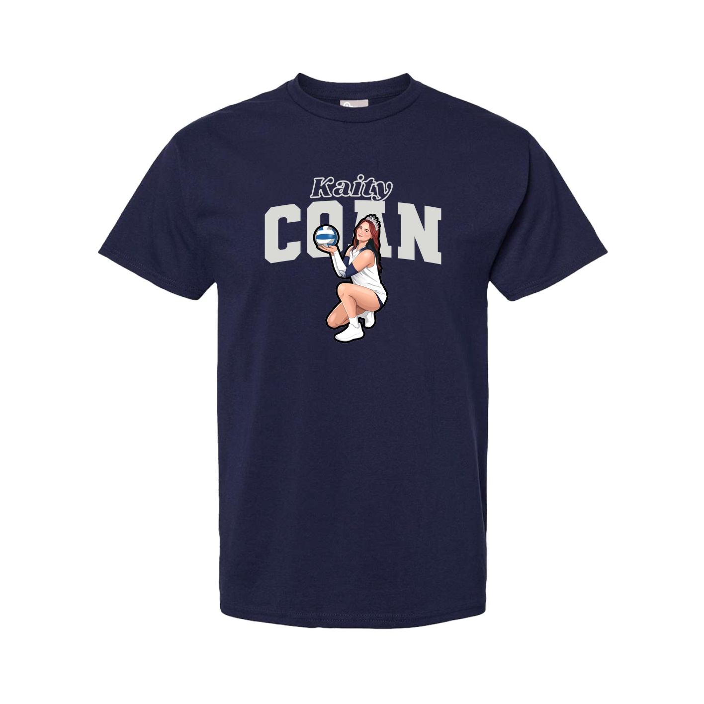 Youth Tee — Name Arch in Navy
