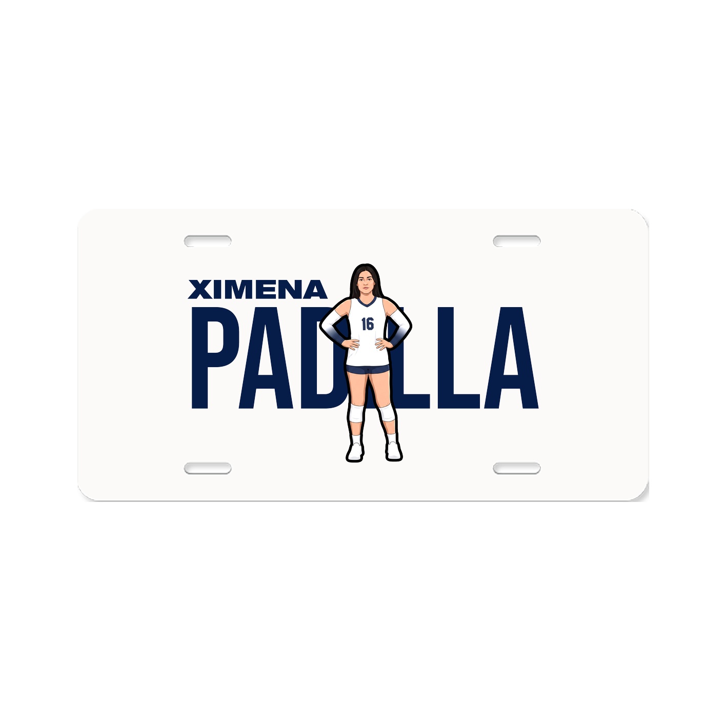 License Plate — Player Name in Classic