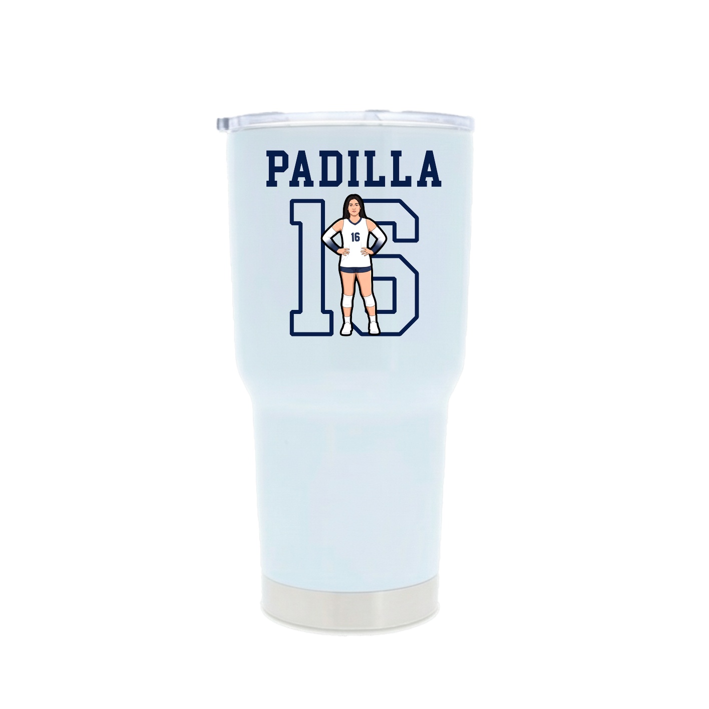 30oz Stainless Steel Tumbler — Shirsey in White