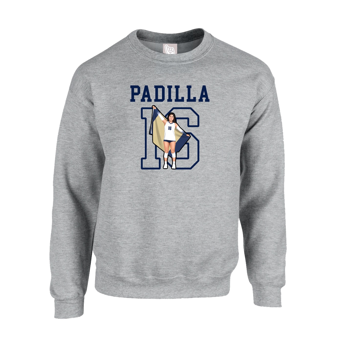 Fleece Crew — Shirsey in Grey
