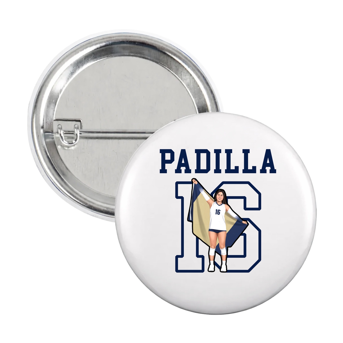 Game Day Button — Shirsey in White