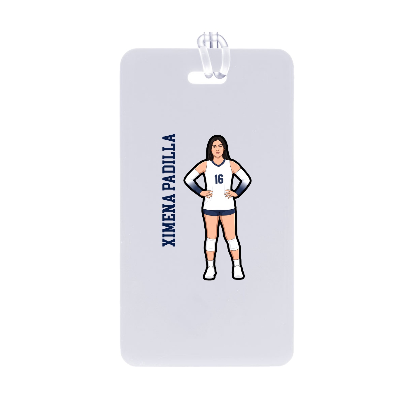 Bag Tag — Name Vertical in Classic