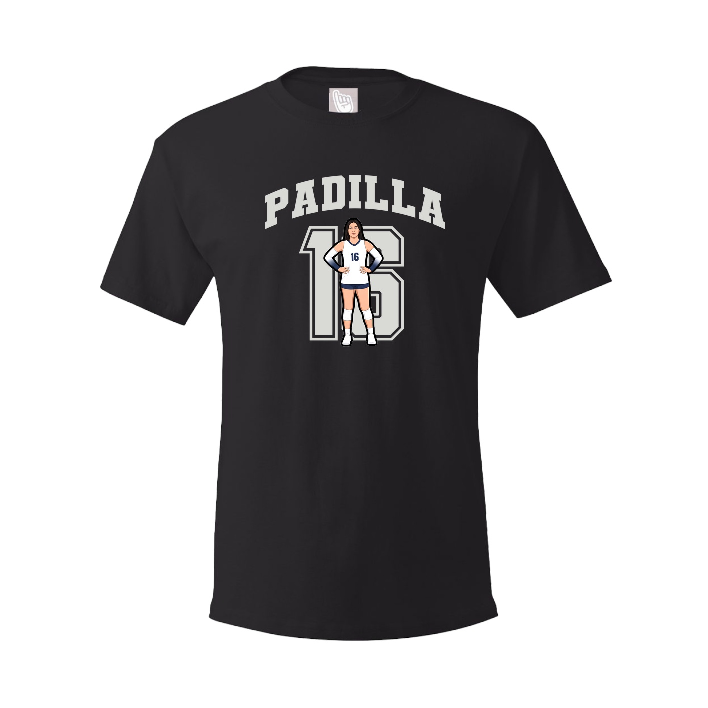 Youth Tee — Number in Black