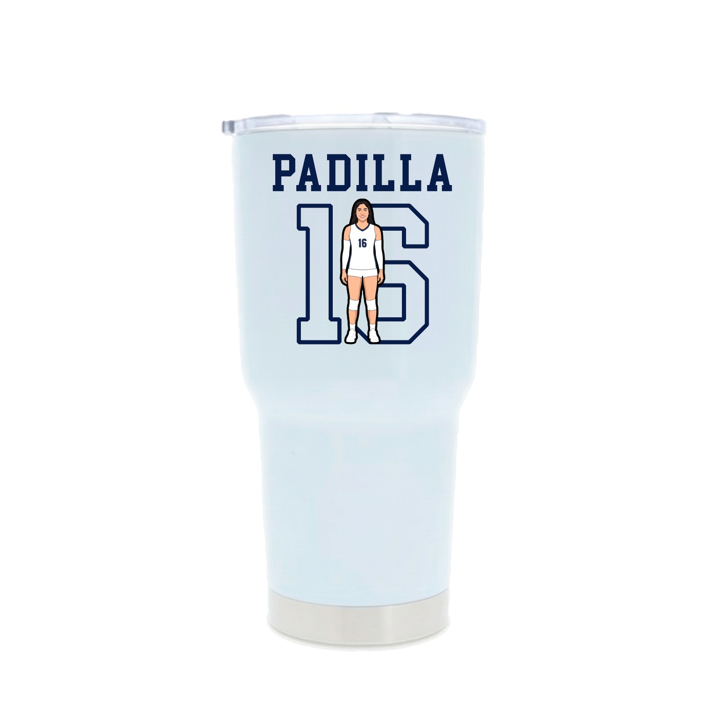 30oz Stainless Steel Tumbler — Shirsey in White