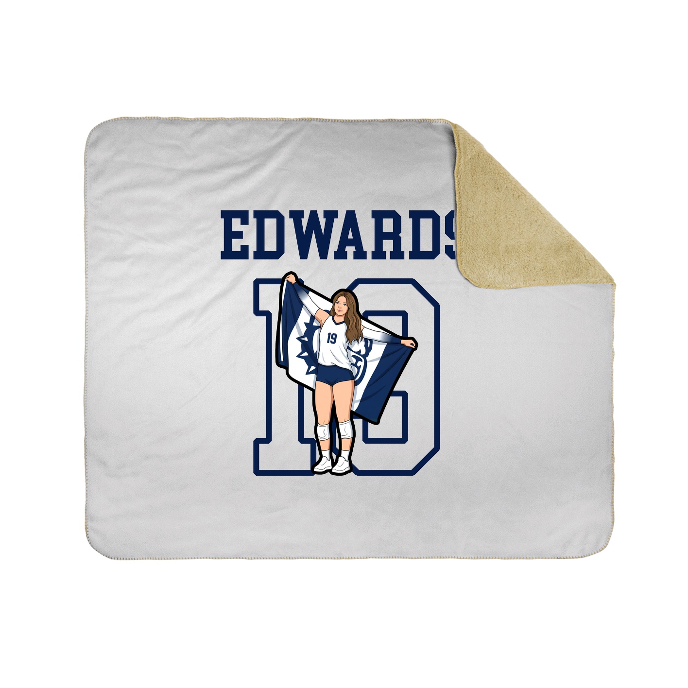 Throw Blanket — Shirsey in White