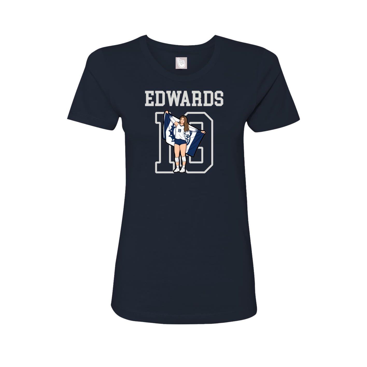 Fitted Women's Tee — Shirsey in Navy