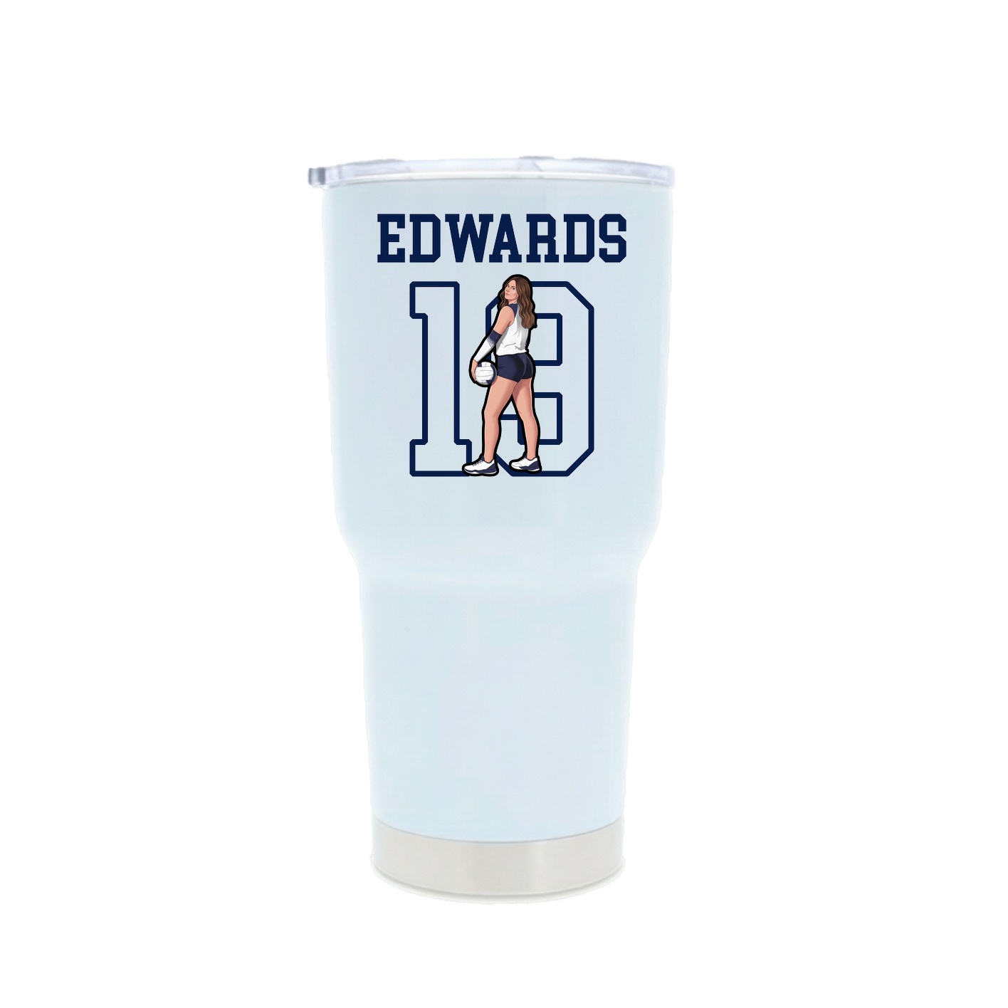 30oz Stainless Steel Tumbler — Shirsey in White