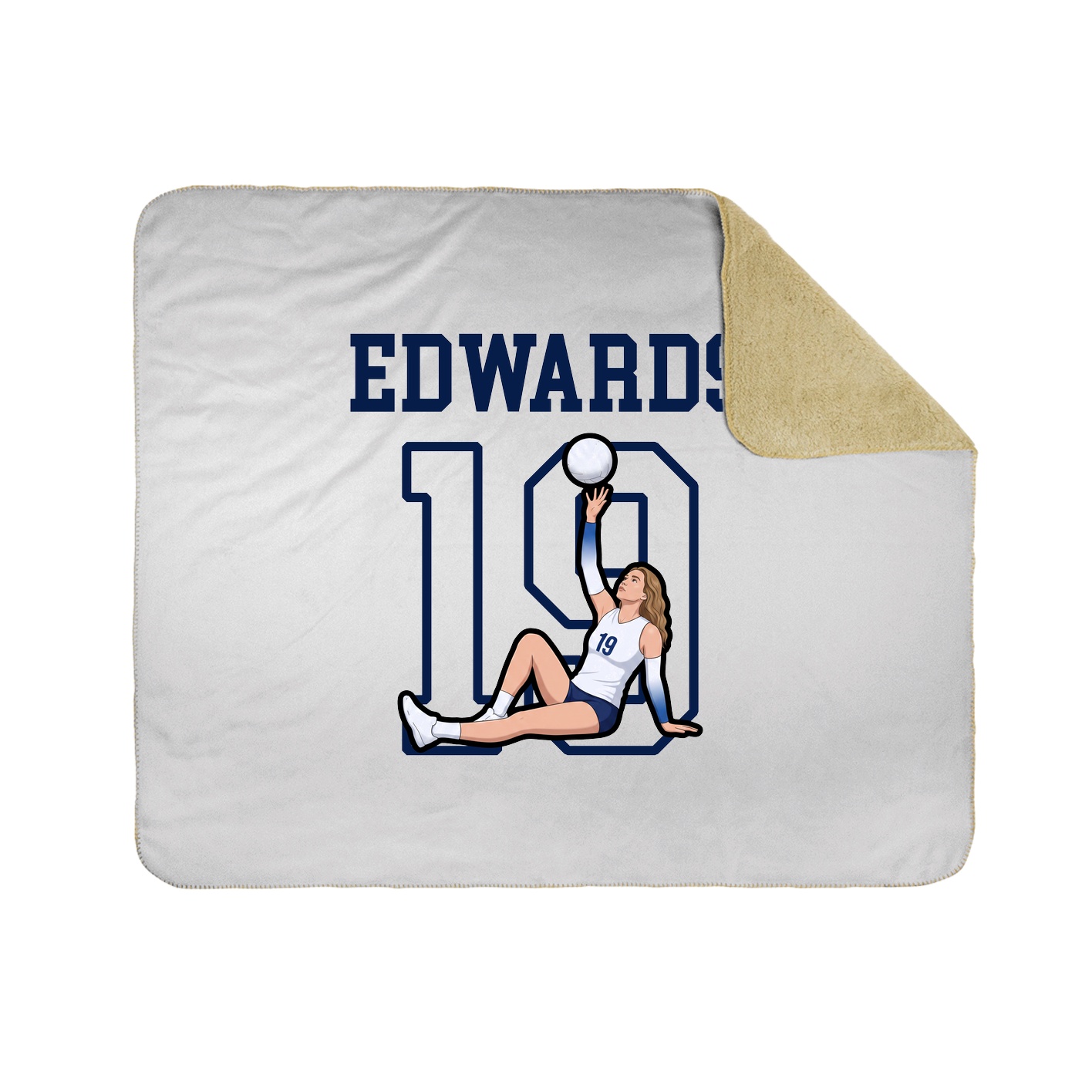 Throw Blanket — Shirsey in White