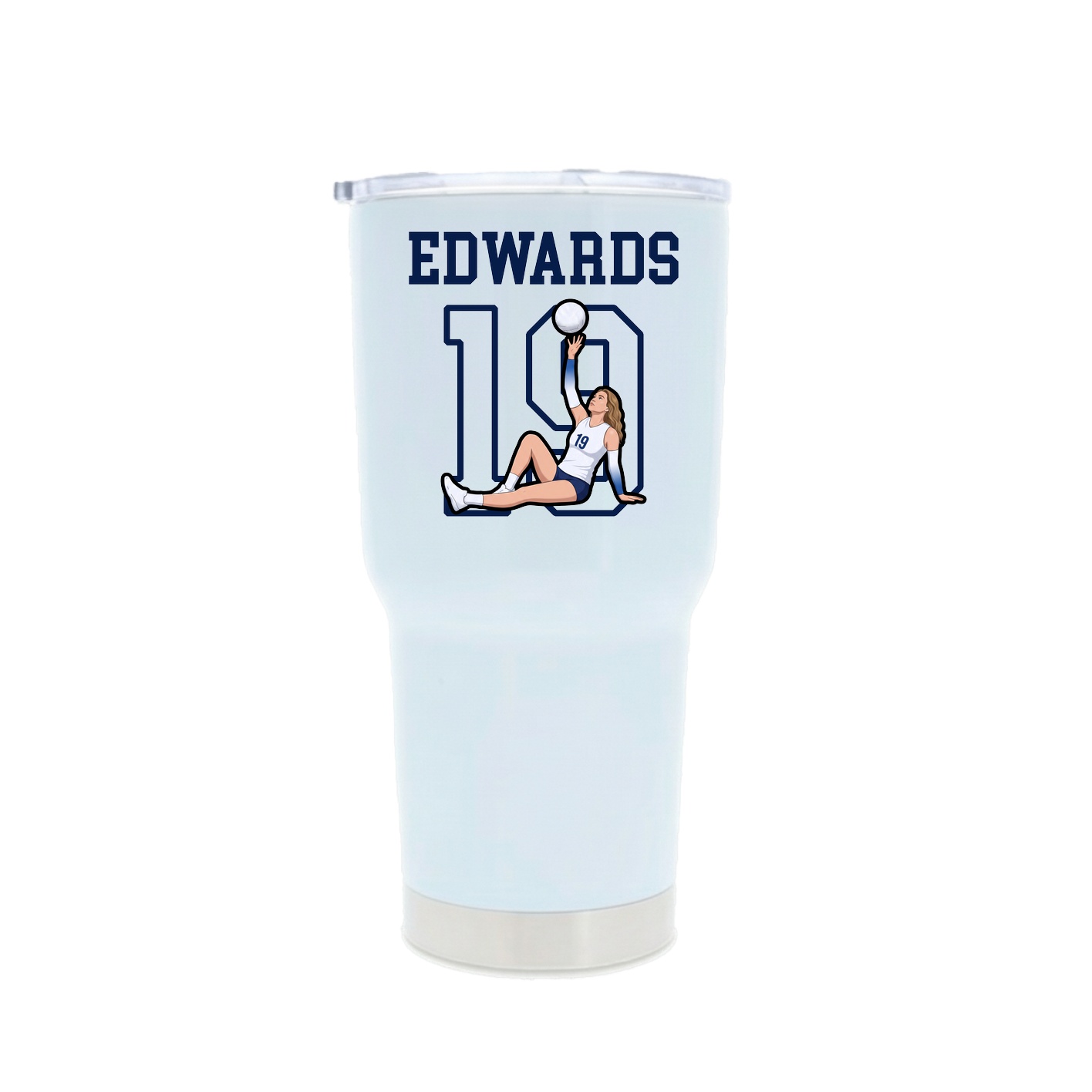 30oz Stainless Steel Tumbler — Shirsey in White