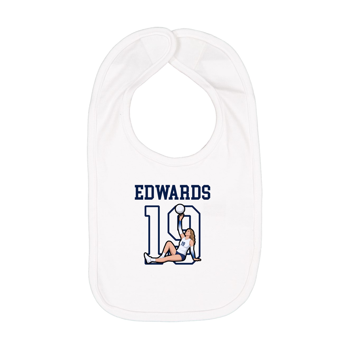 Infant Bib — Shirsey in White