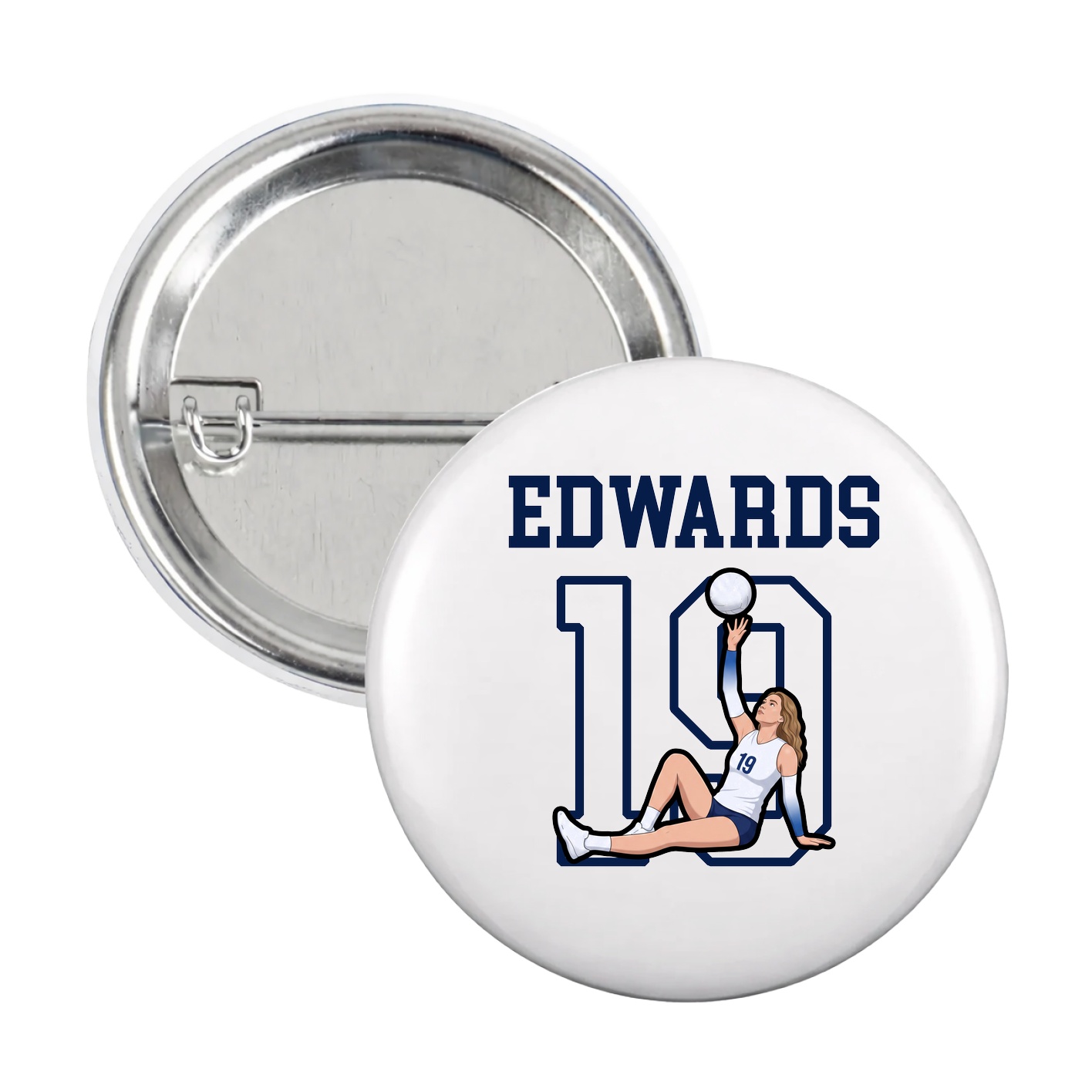 Game Day Button — Shirsey in White