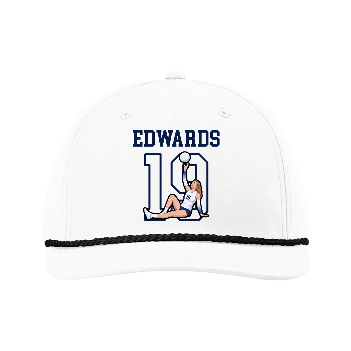 Five-Panel Classic Rope Cap — Shirsey in White