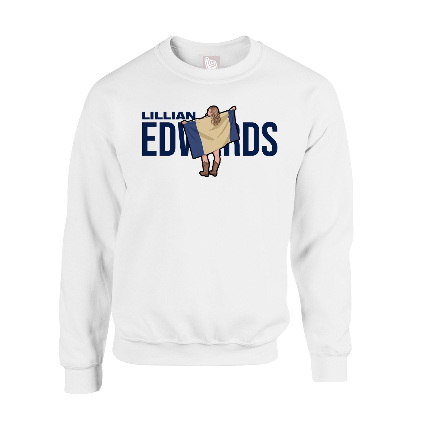 Fleece Crew — Player Name in White