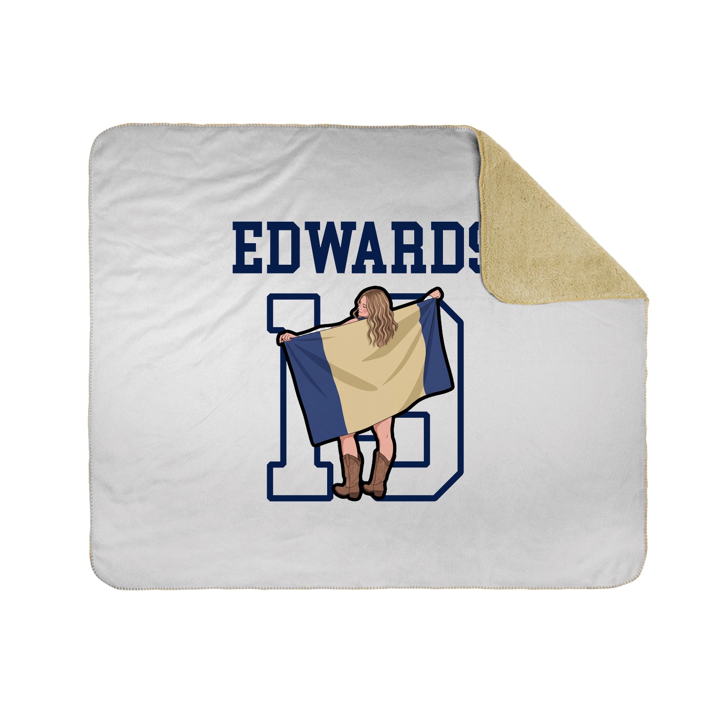 Throw Blanket — Shirsey in White