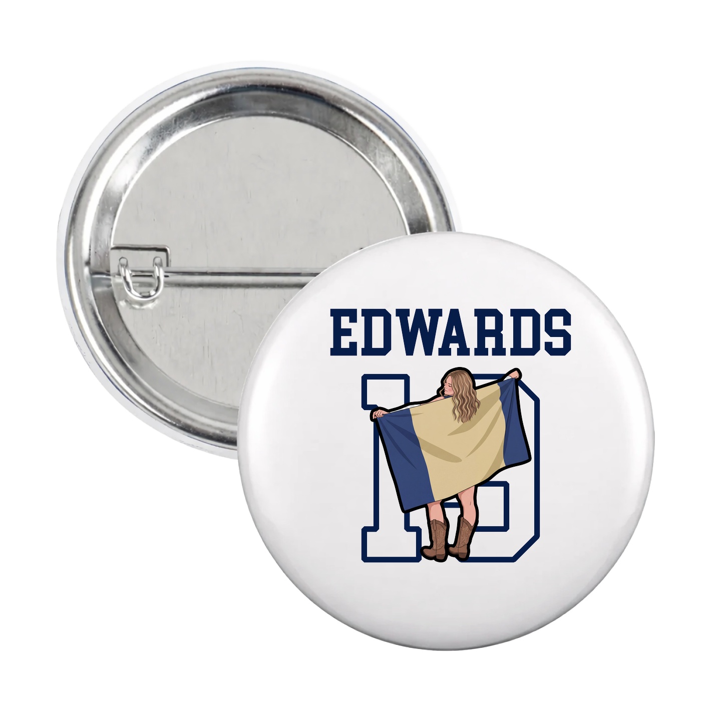 Game Day Button — Shirsey in White