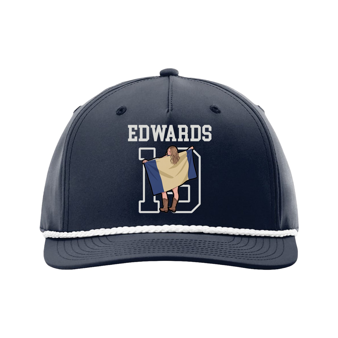 Five-Panel Classic Rope Cap — Shirsey in Navy