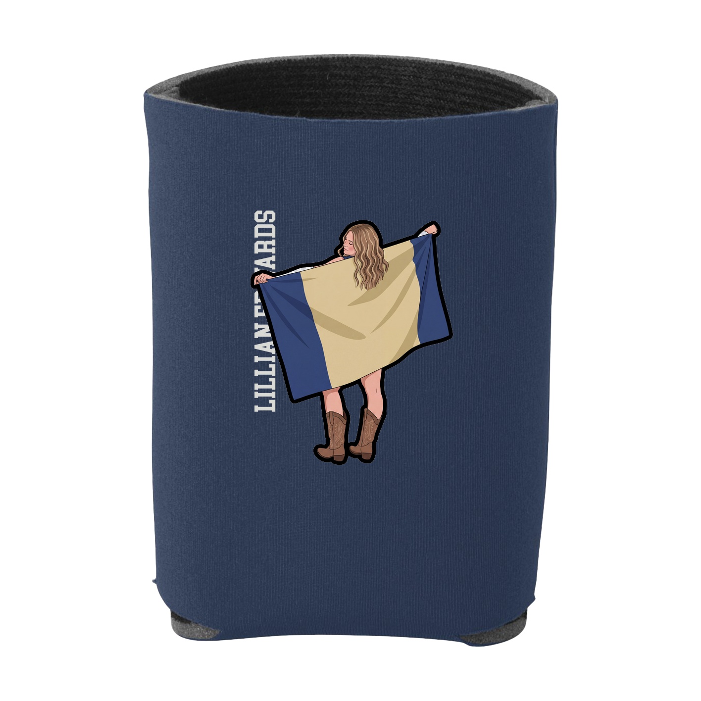 Can Holder — Name Vertical in Navy