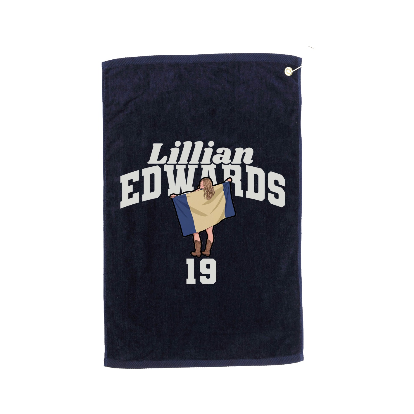 Golf Towel — Signature Arch in Navy