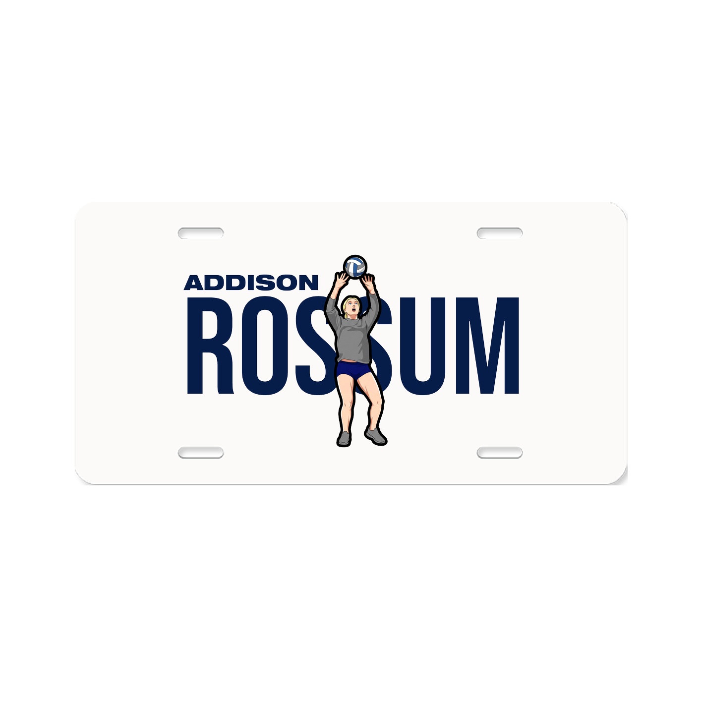License Plate — Player Name in Classic