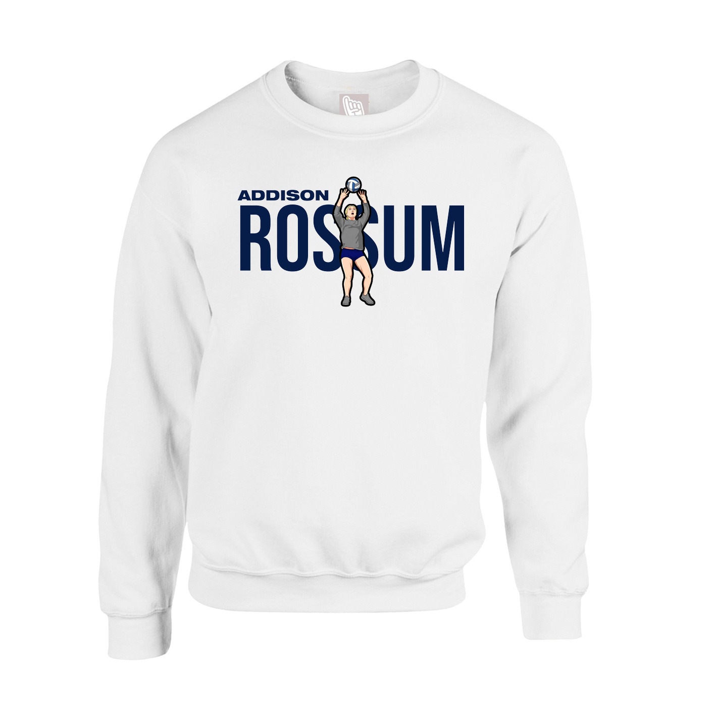 Fleece Crew — Player Name in White