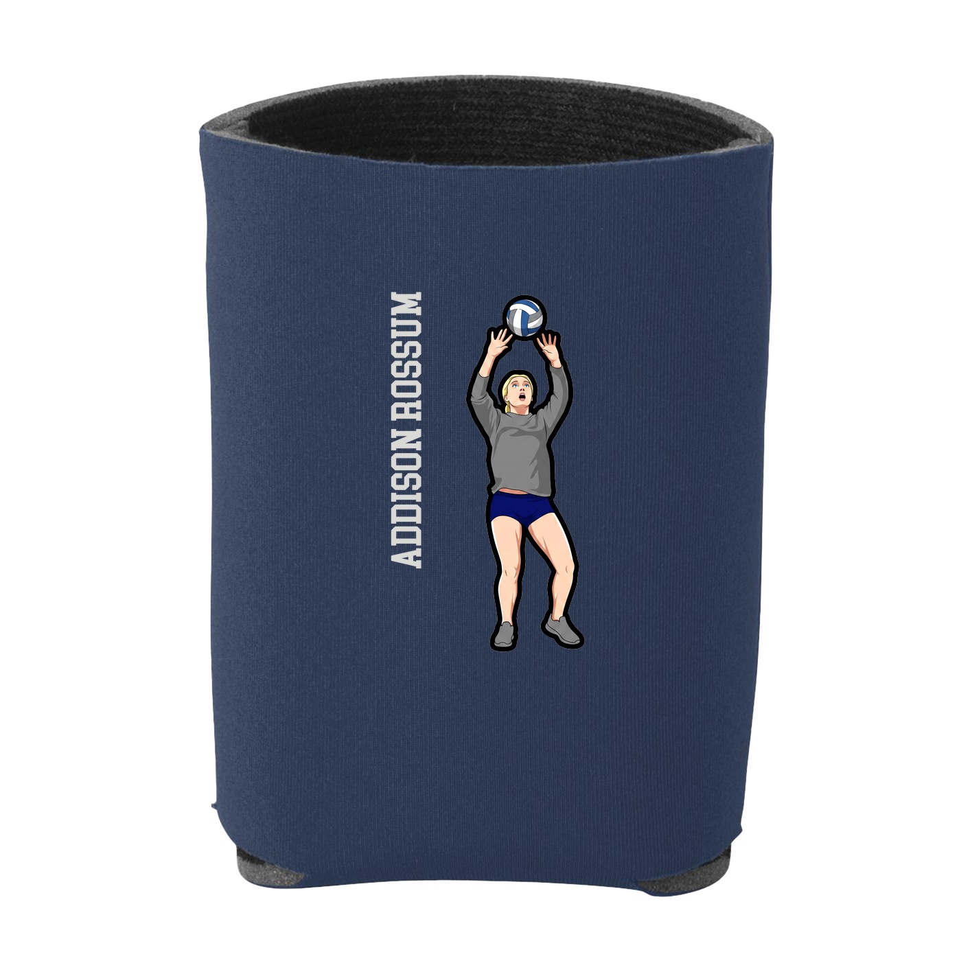 Can Holder — Name Vertical in Navy