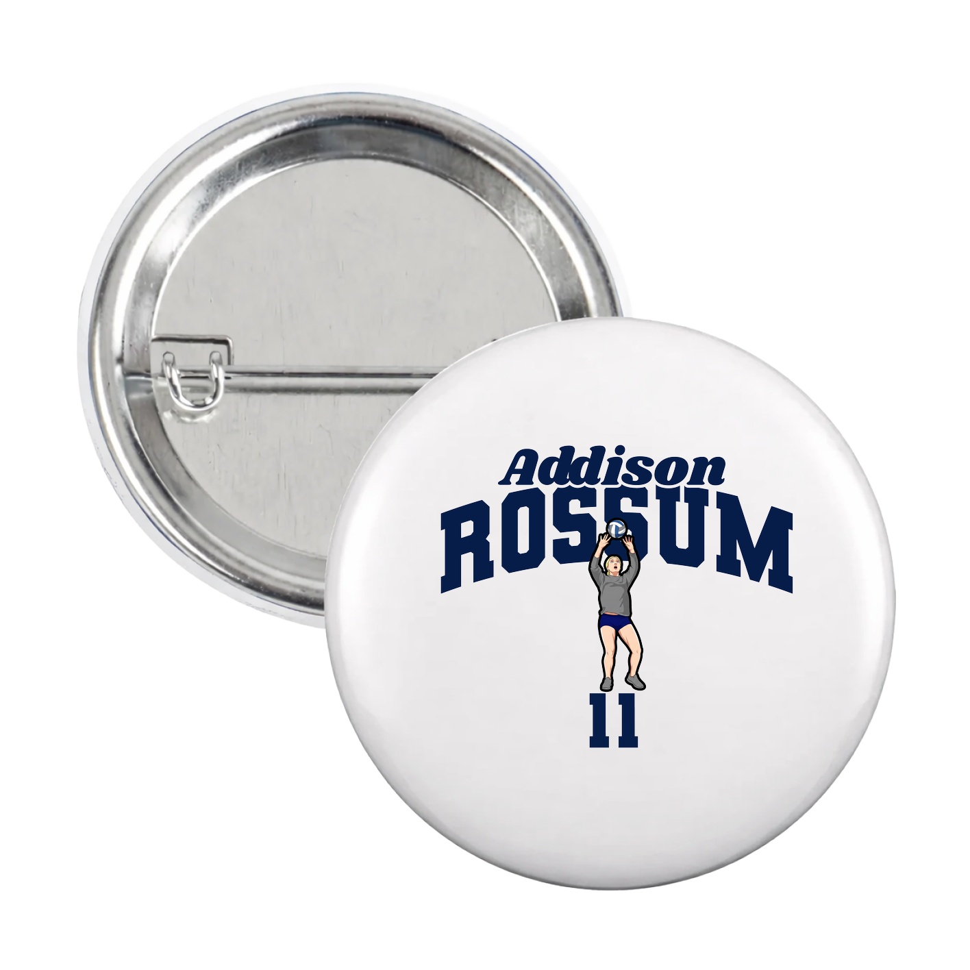 Game Day Button — Signature Arch in White