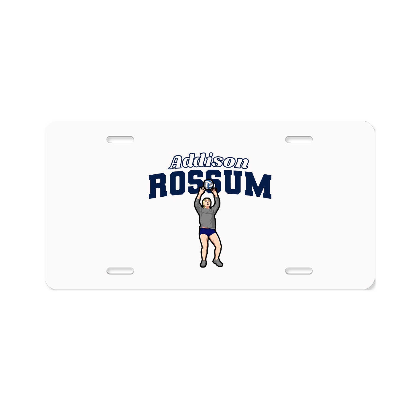 License Plate — Name Arch in Classic
