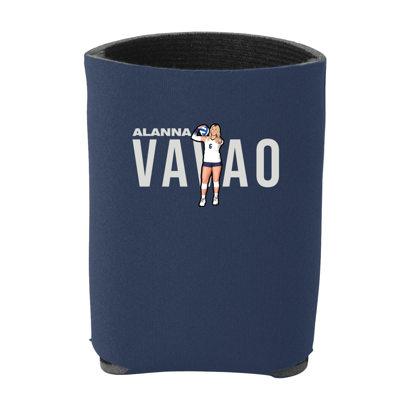 Can Holder — Player Name in Navy