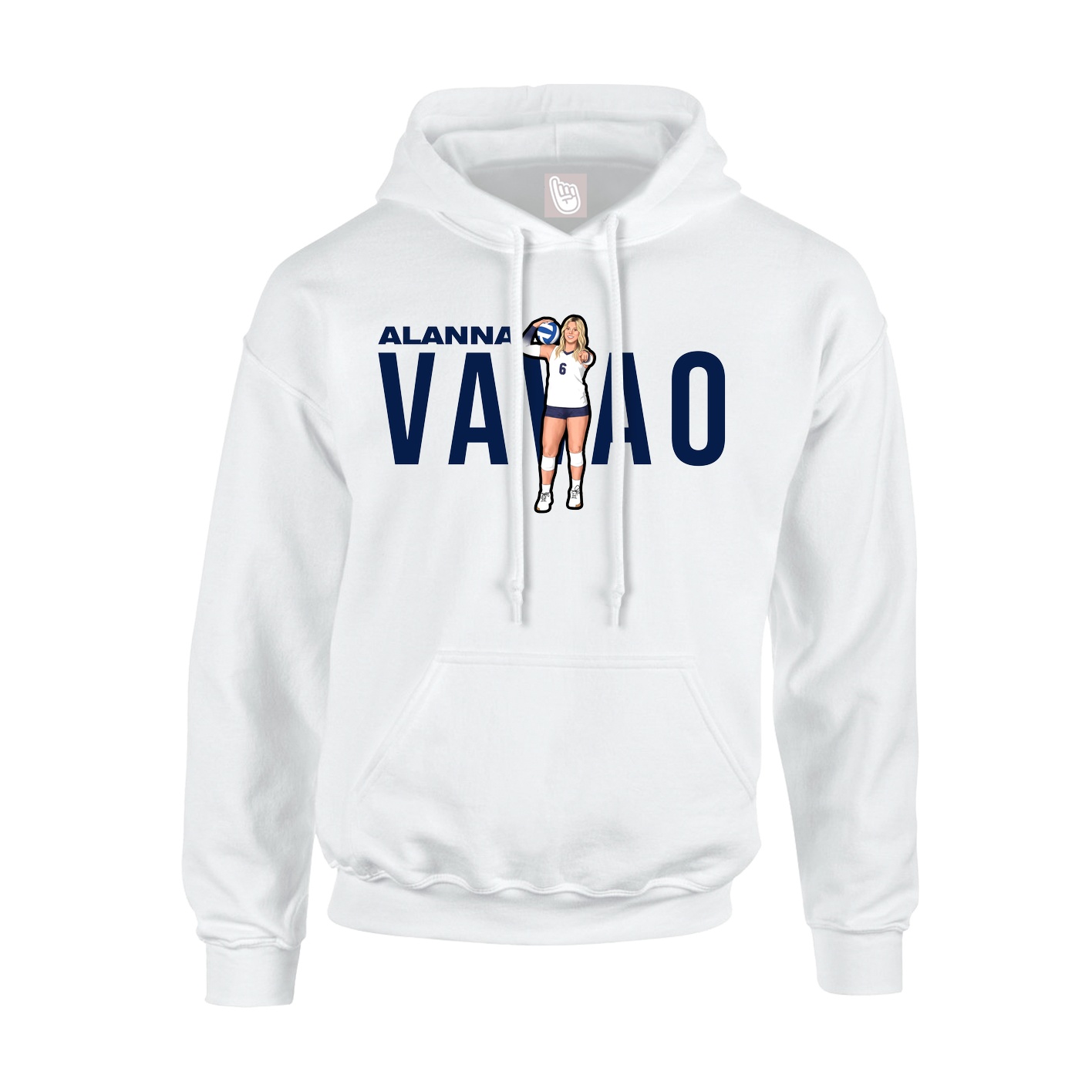Hoodie — Player Name in White
