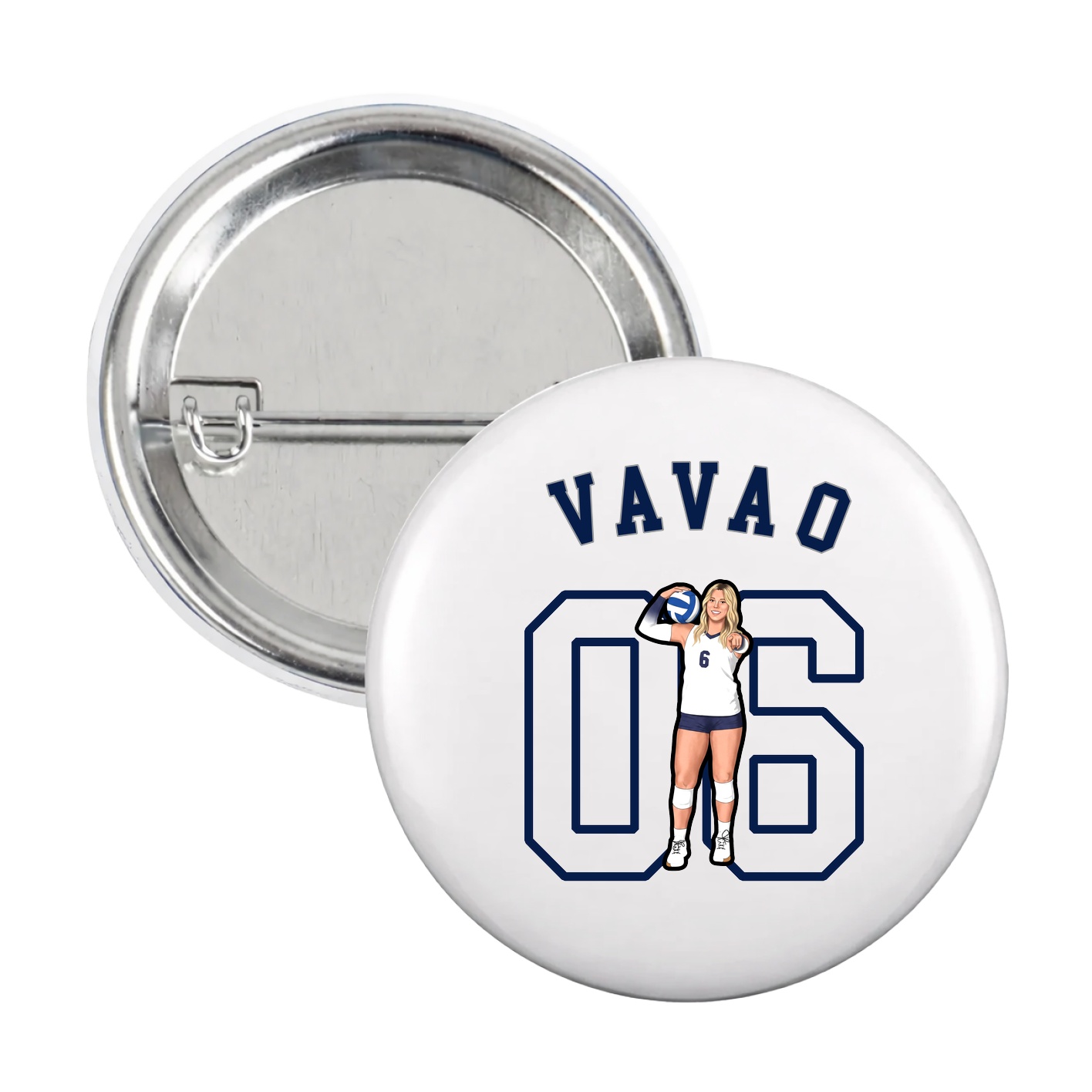 Game Day Button — Shirsey Arch in White