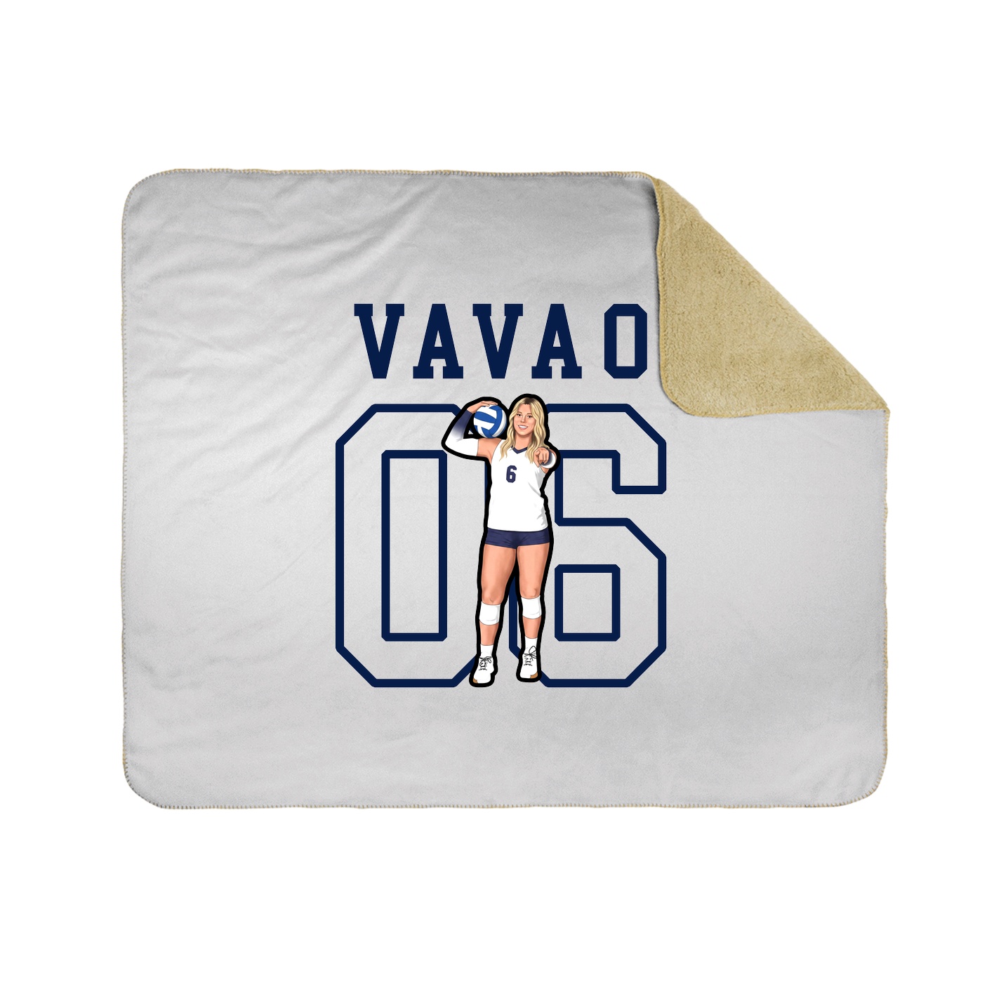 Throw Blanket — Shirsey in White