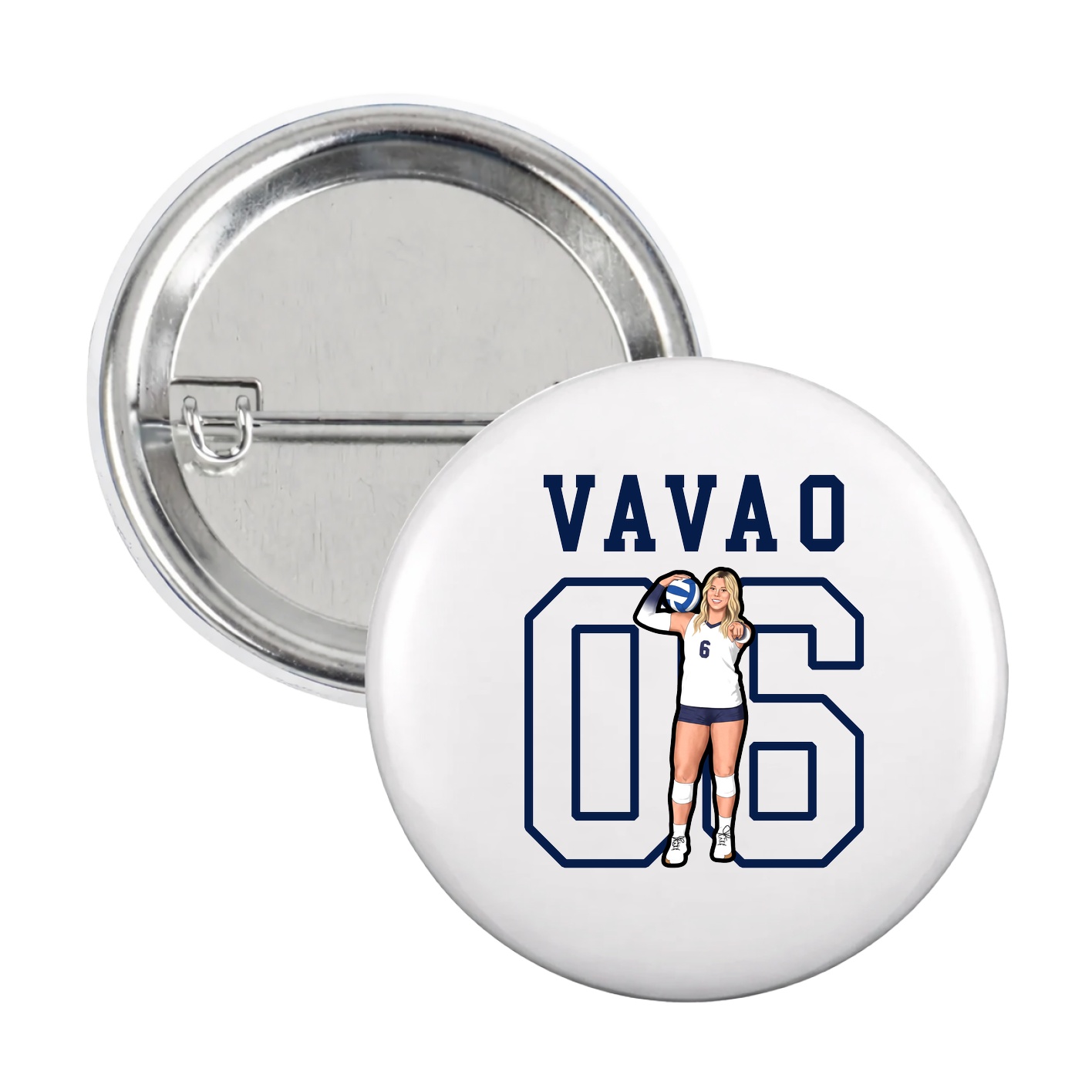 Game Day Button — Shirsey in White