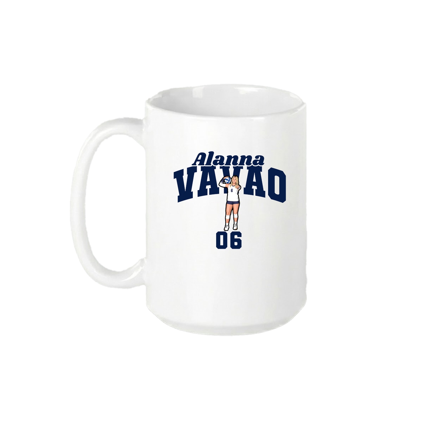 15oz Coffee Mug — Signature Arch in White