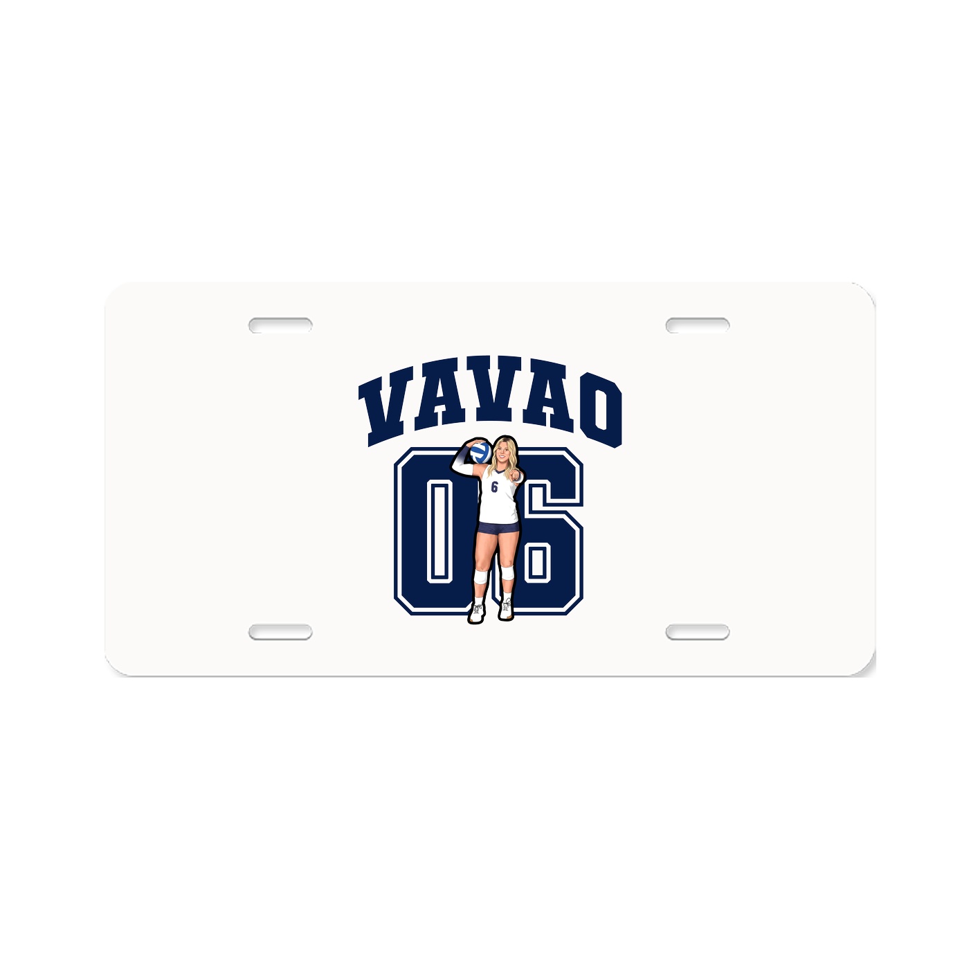 License Plate — Number in Classic