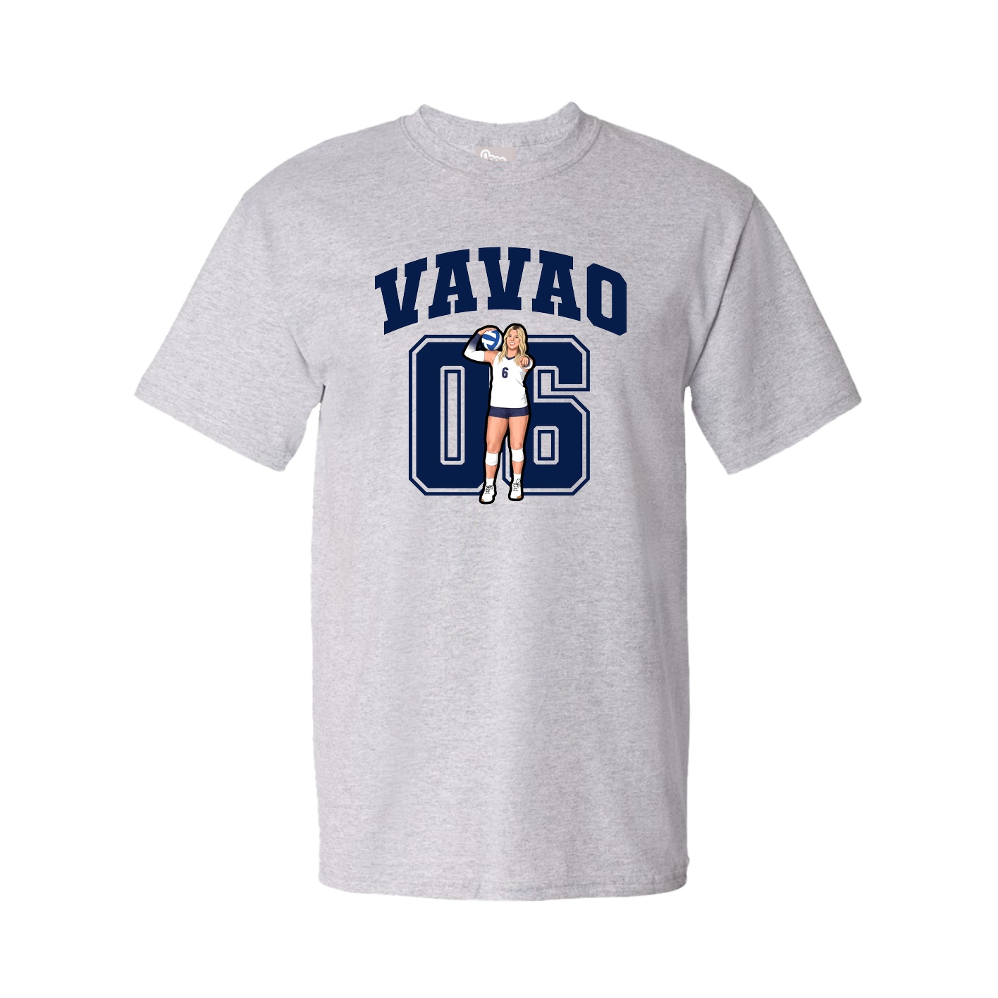 Youth Tee — Number in Grey