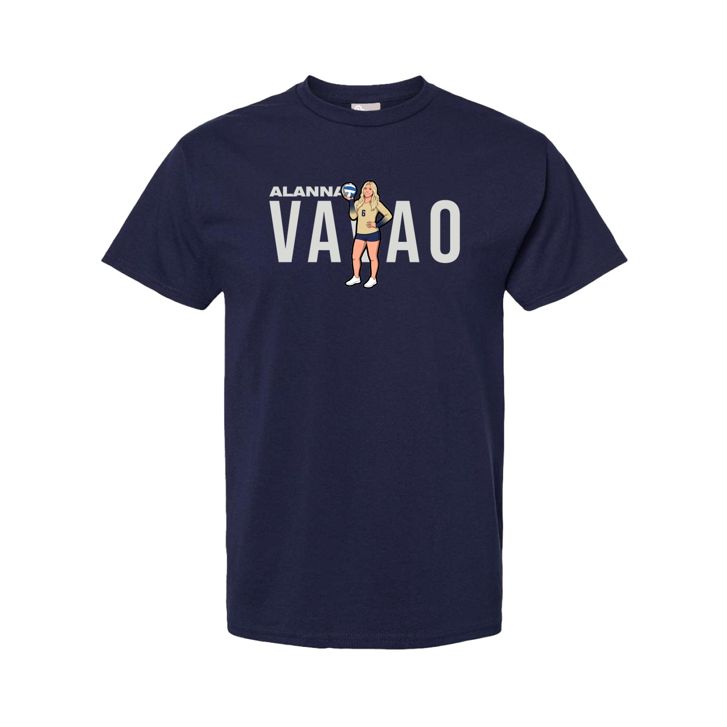 Tee — Player Name in Navy