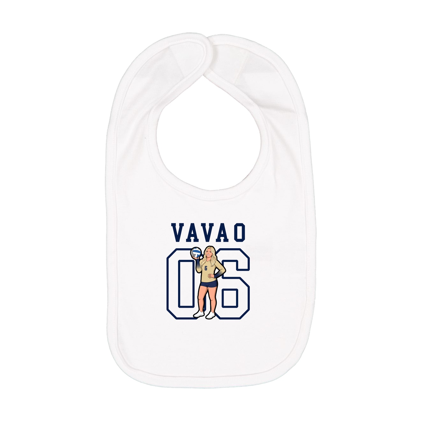 Infant Bib — Shirsey in White