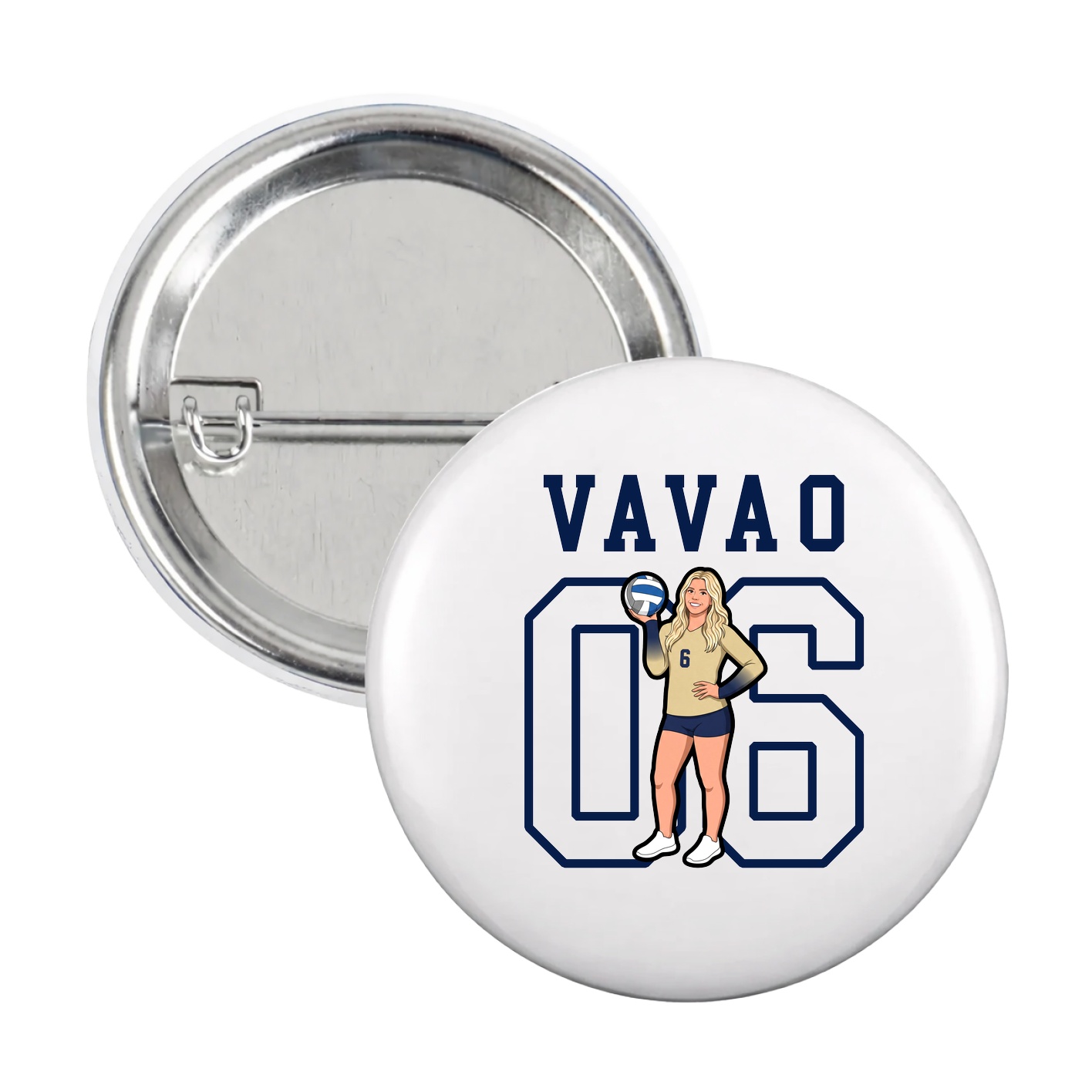 Game Day Button — Shirsey in White