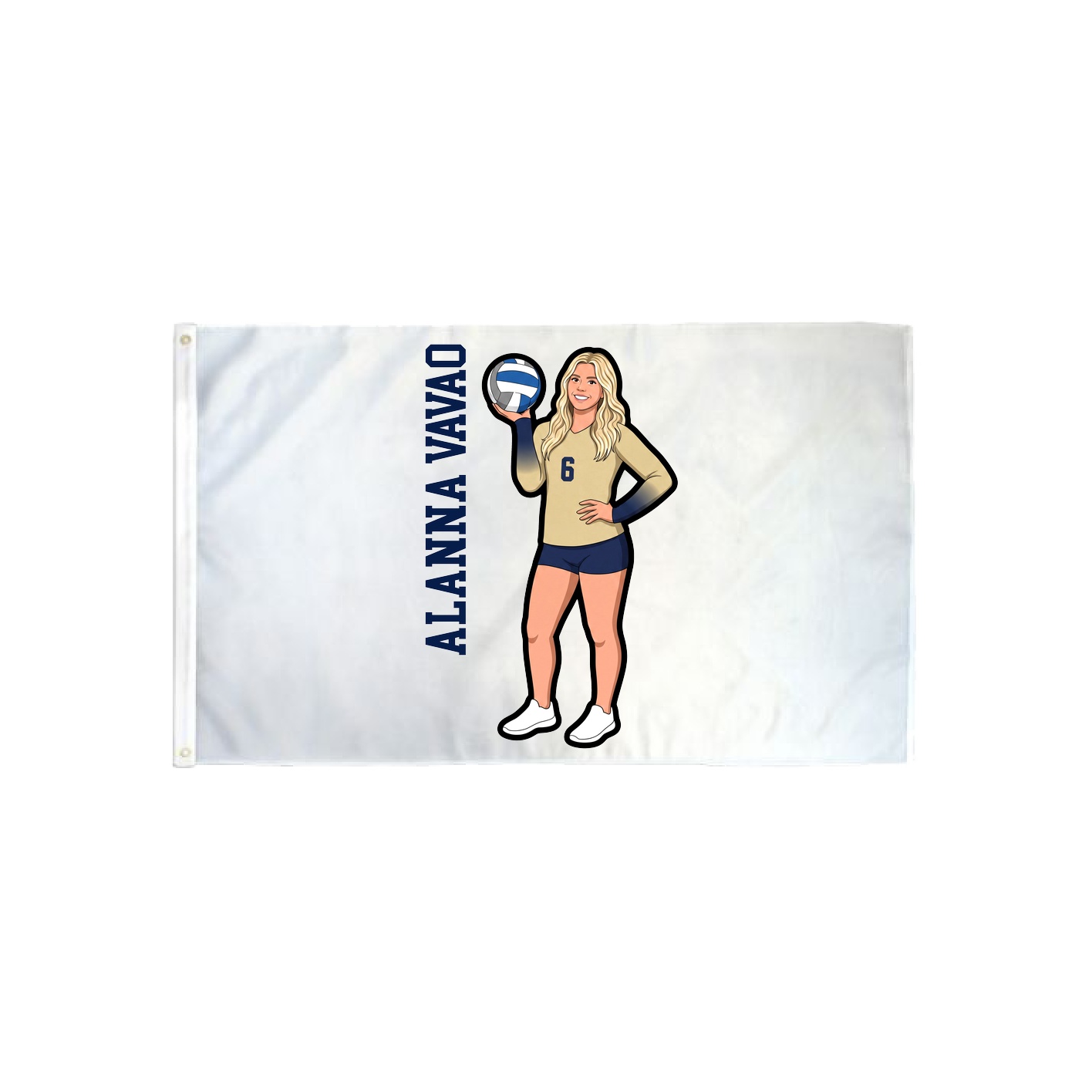3x5 Flag — Name Vertical in Classic
